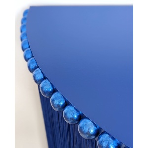 Delphine | Royal Blue Fringed Console Table
