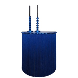 Delphine | Royal Blue Fringed Console Table