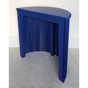 Delphine | Royal Blue Fringed Console Table