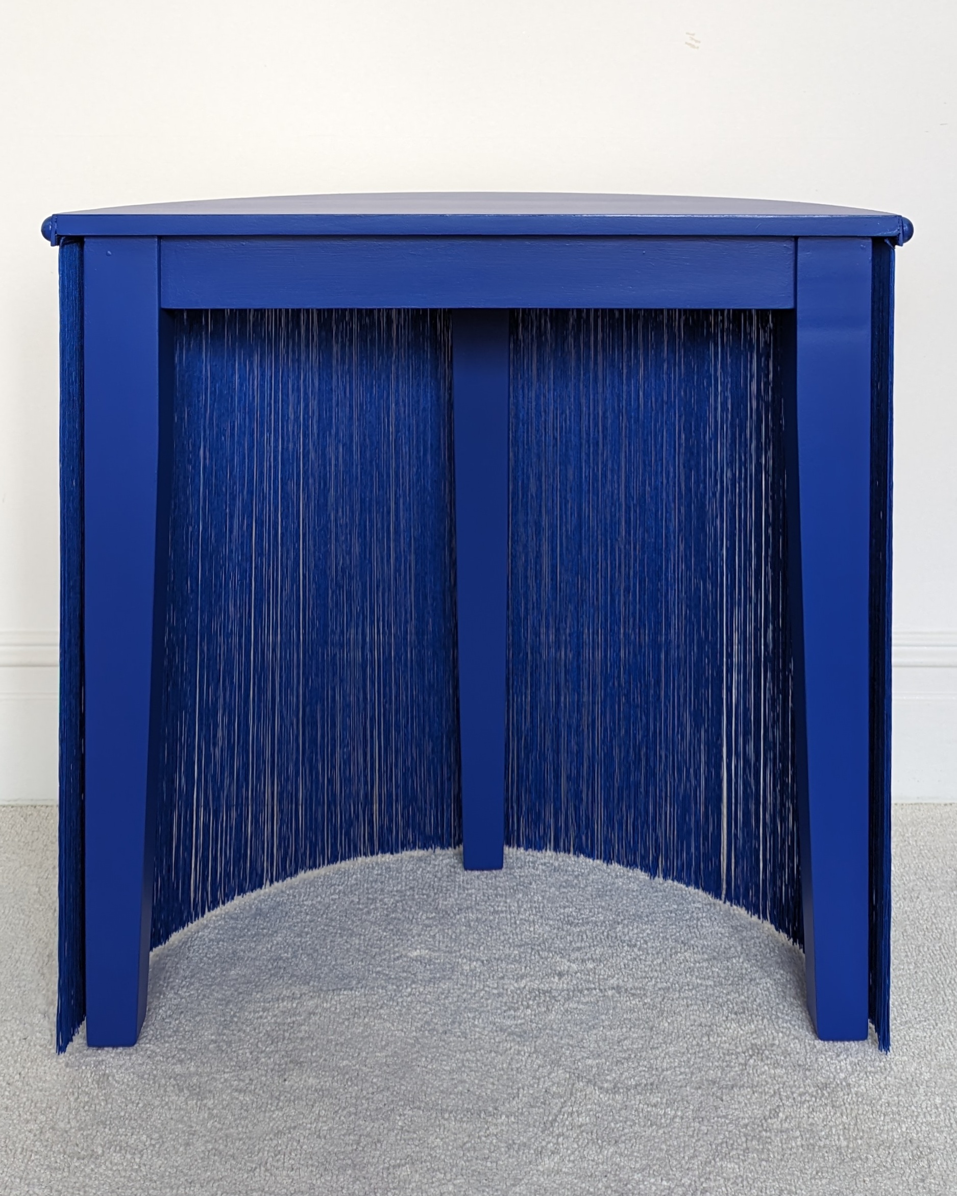 Delphine | Royal Blue Fringed Console Table