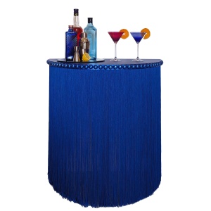 Delphine | Royal Blue Fringed Console Table