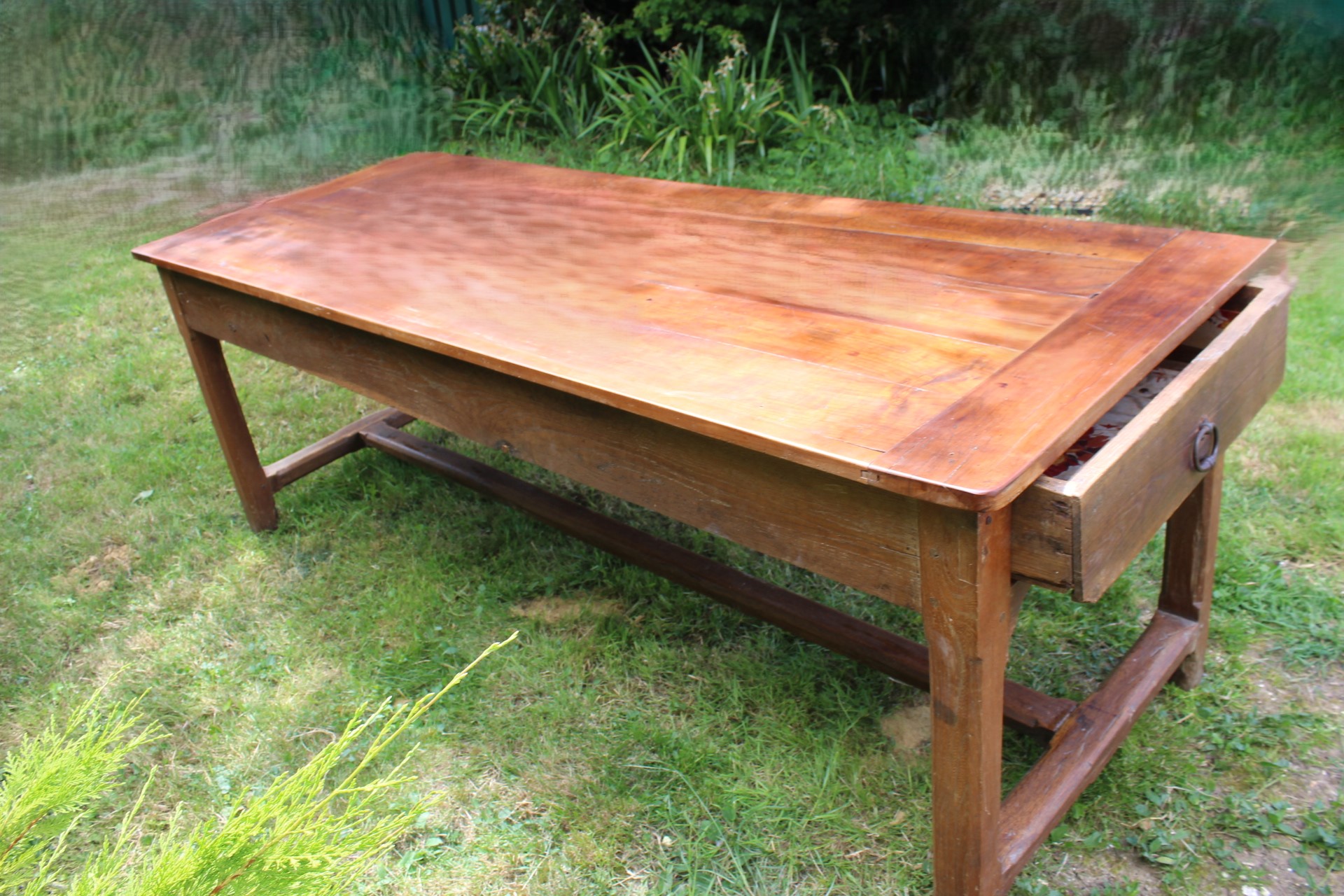 Antique French Cherrywood Farmhouse Provincial Table