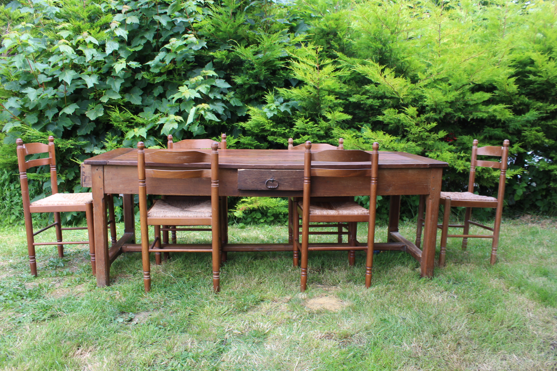 Antique French Cherrywood Farmhouse Provincial Table