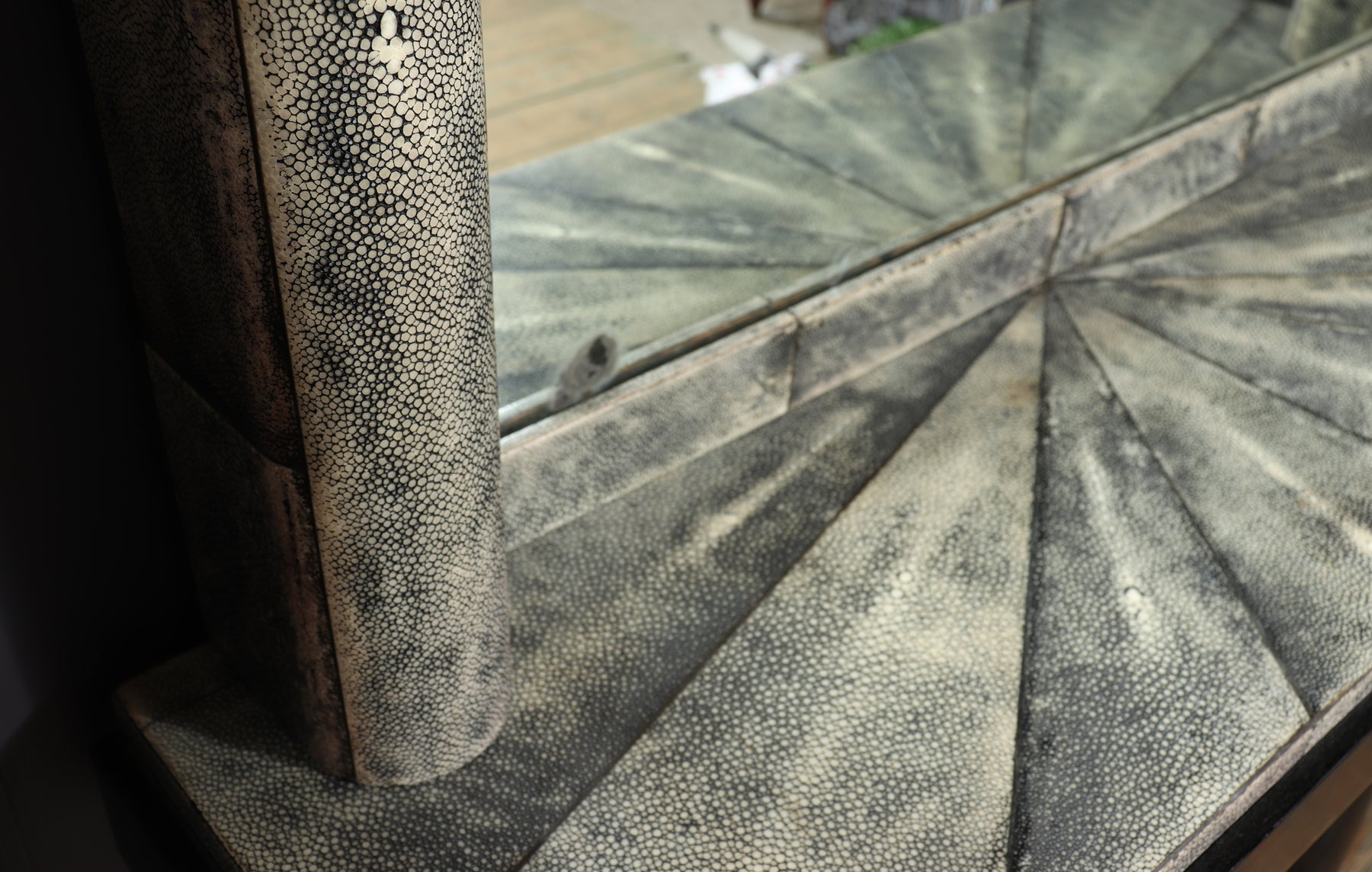 Art Deco Console & Mirror With Shagreen