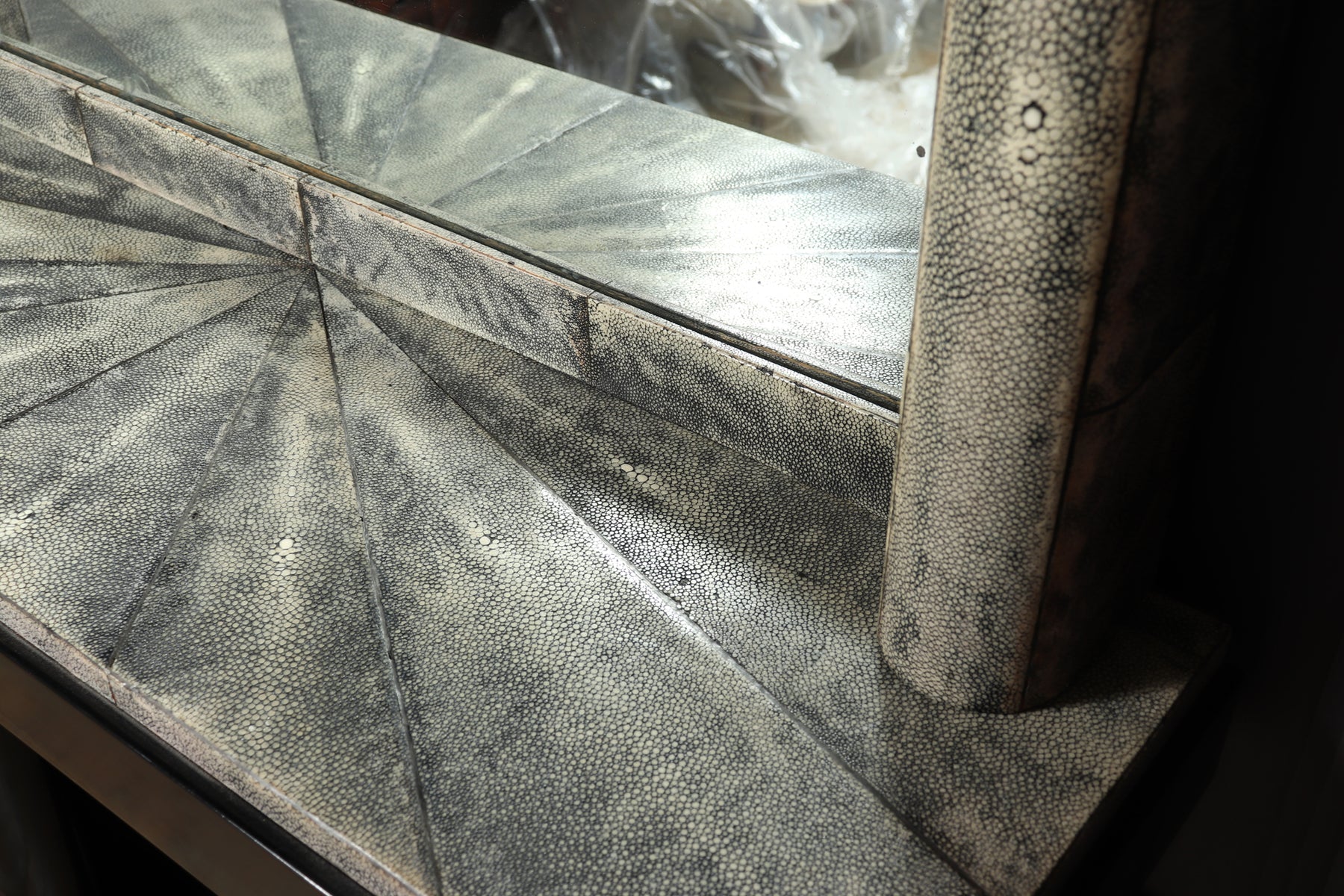 Art Deco Console & Mirror With Shagreen