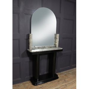 Art Deco Console & Mirror With Shagreen