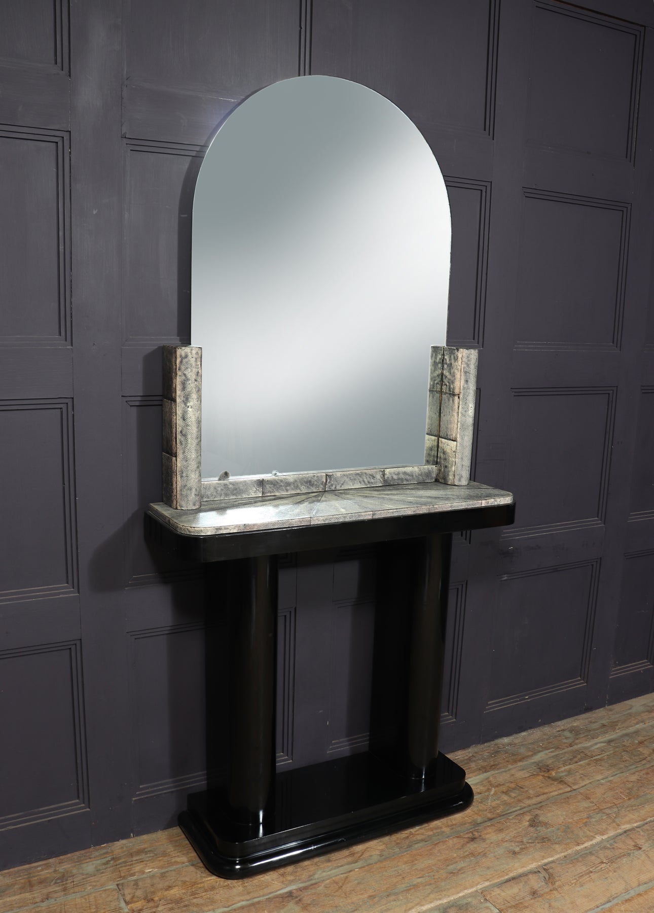 Art Deco Console & Mirror With Shagreen