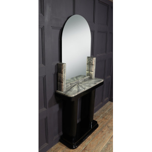 Art Deco Console & Mirror With Shagreen