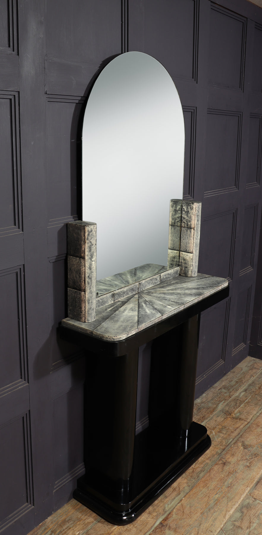 Art Deco Console & Mirror With Shagreen