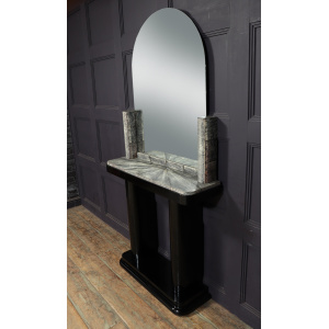 Art Deco Console & Mirror With Shagreen