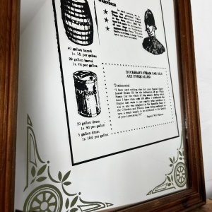Vintage Pub Advertising Mirror Sign Alexander Duckham And Co Ltd Oil List 1912