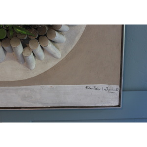 1960s Pop Art Mixed Media Painting Pietro Psaier
