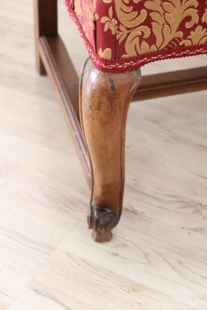 18th Century Antique Armchair In Carved Walnut - Image 8