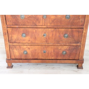 Antique Chest of Drawers in Walnut, Late 19th Century
