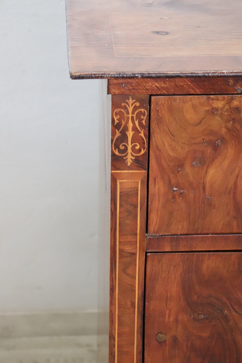 Antique Chest of Drawers in Walnut, Late 19th Century