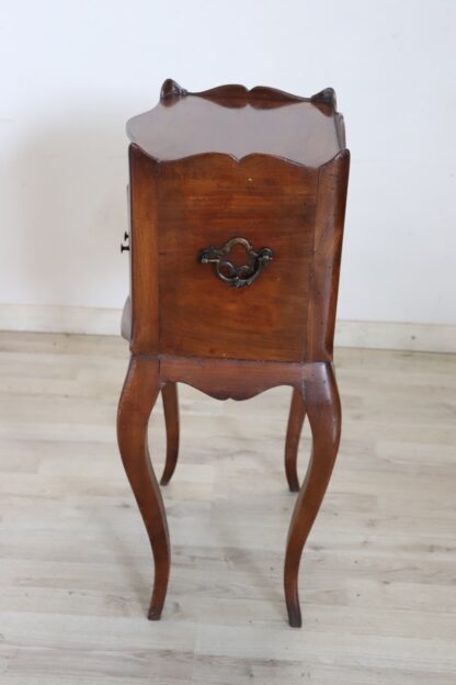 Antique Walnut Nightstand, Late 19th Century - Image 7