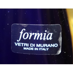 Blue and Yellow Murano Glass Vase from Formia, 1970s