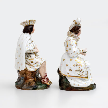 Pair of Mid-19th Century French Perfume Holder Figures by Jacob Petit - Image 3
