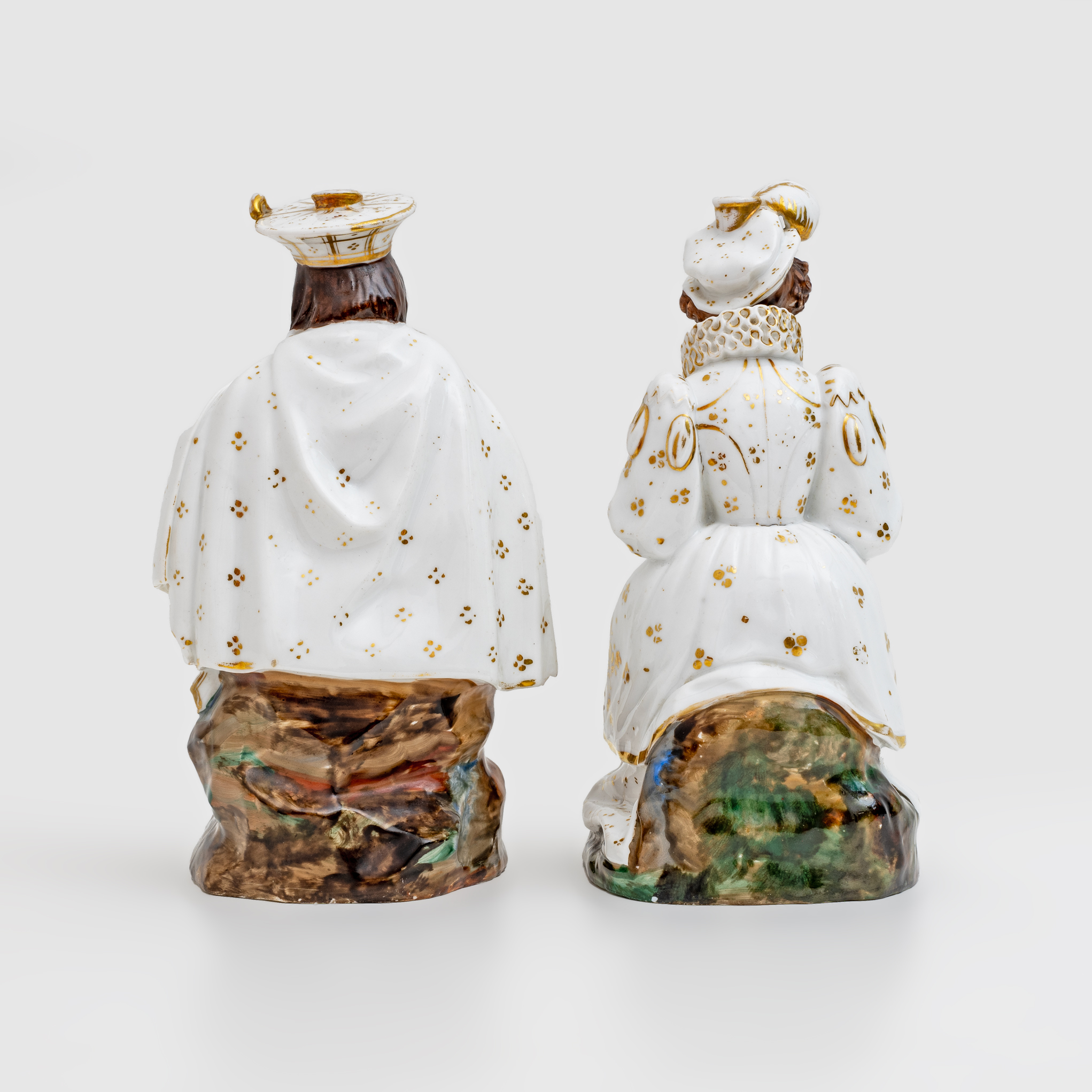 Pair of Mid-19th Century French Perfume Holder Figures by Jacob Petit