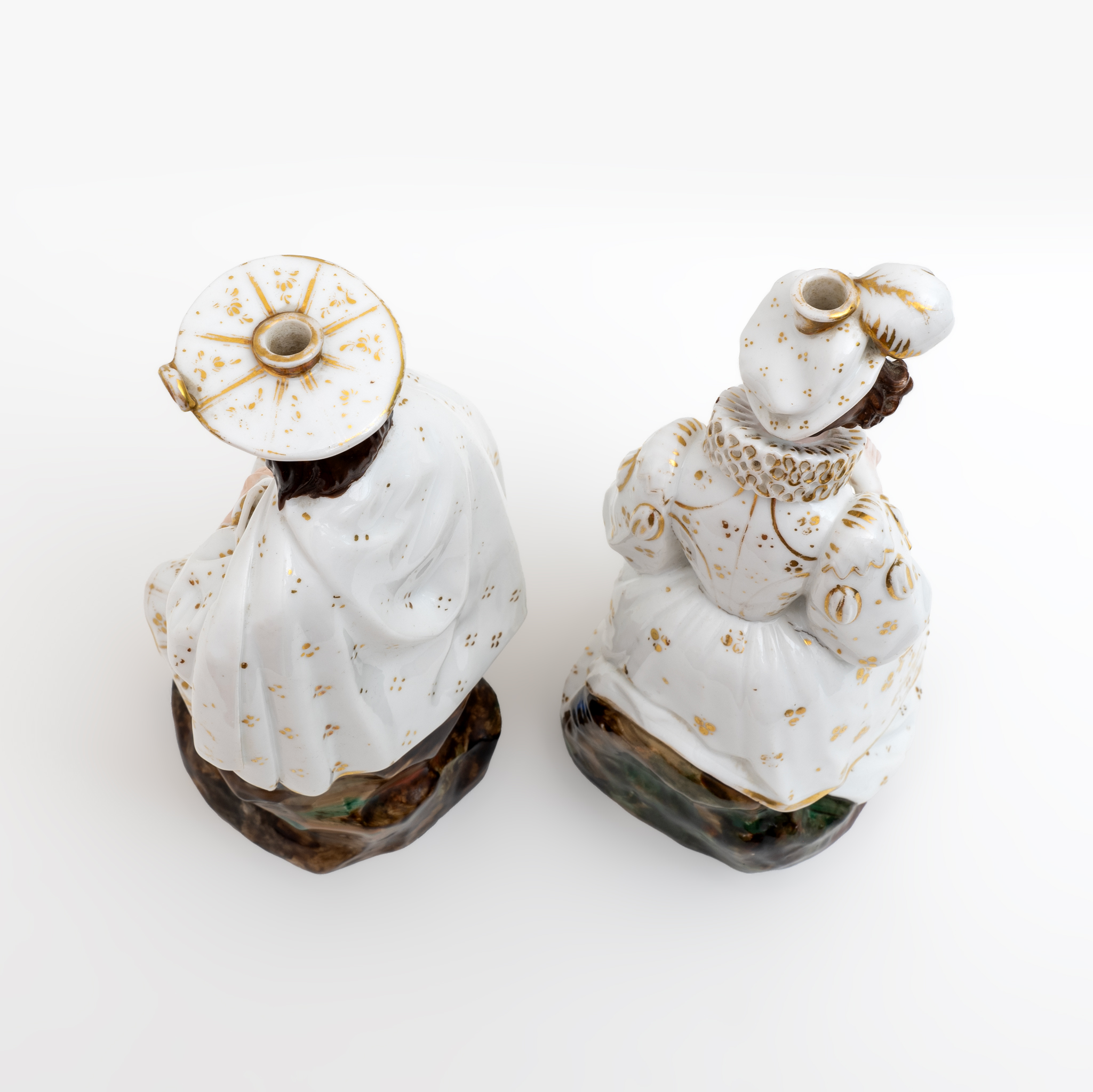 Pair of Mid-19th Century French Perfume Holder Figures by Jacob Petit