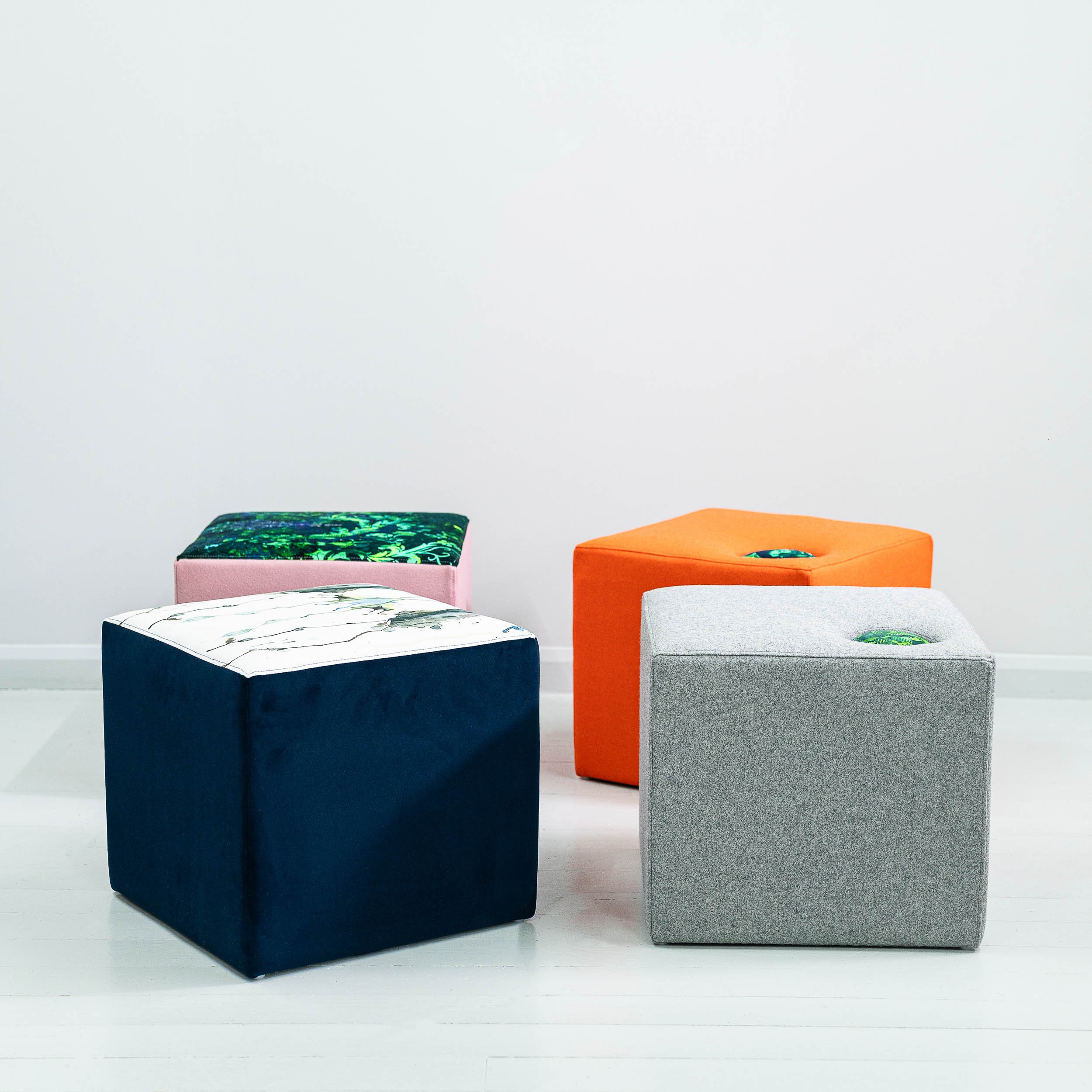 Cube Stool #4 by Jay & Co