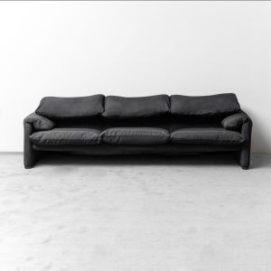 3 Seat Sofa Maralunga Cassina 1970s Vintage Modern Art