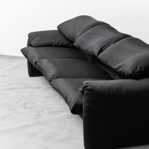 3 Seat Sofa Maralunga Cassina 1970s Vintage Modern Art