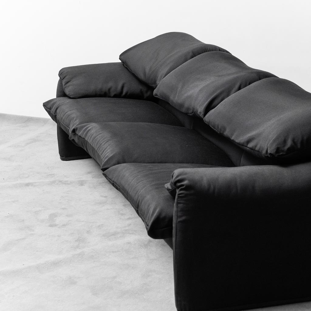 3 Seat Sofa Maralunga Cassina 1970s Vintage Modern Art