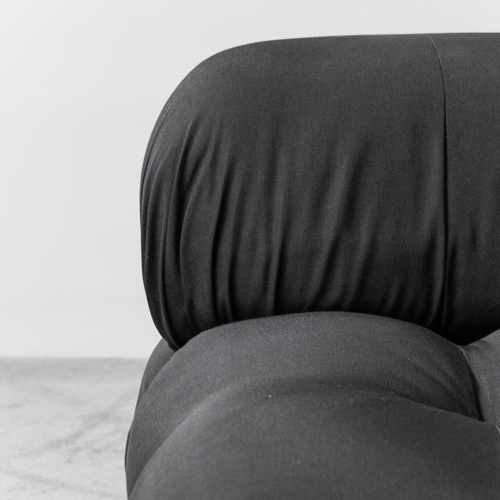 Black Fabric Armchair Chameleonda M. Bellini B&B 70's Modern Vintage