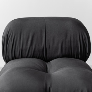 Black Fabric Armchair Chameleonda M. Bellini B&B 70's Modern Vintage