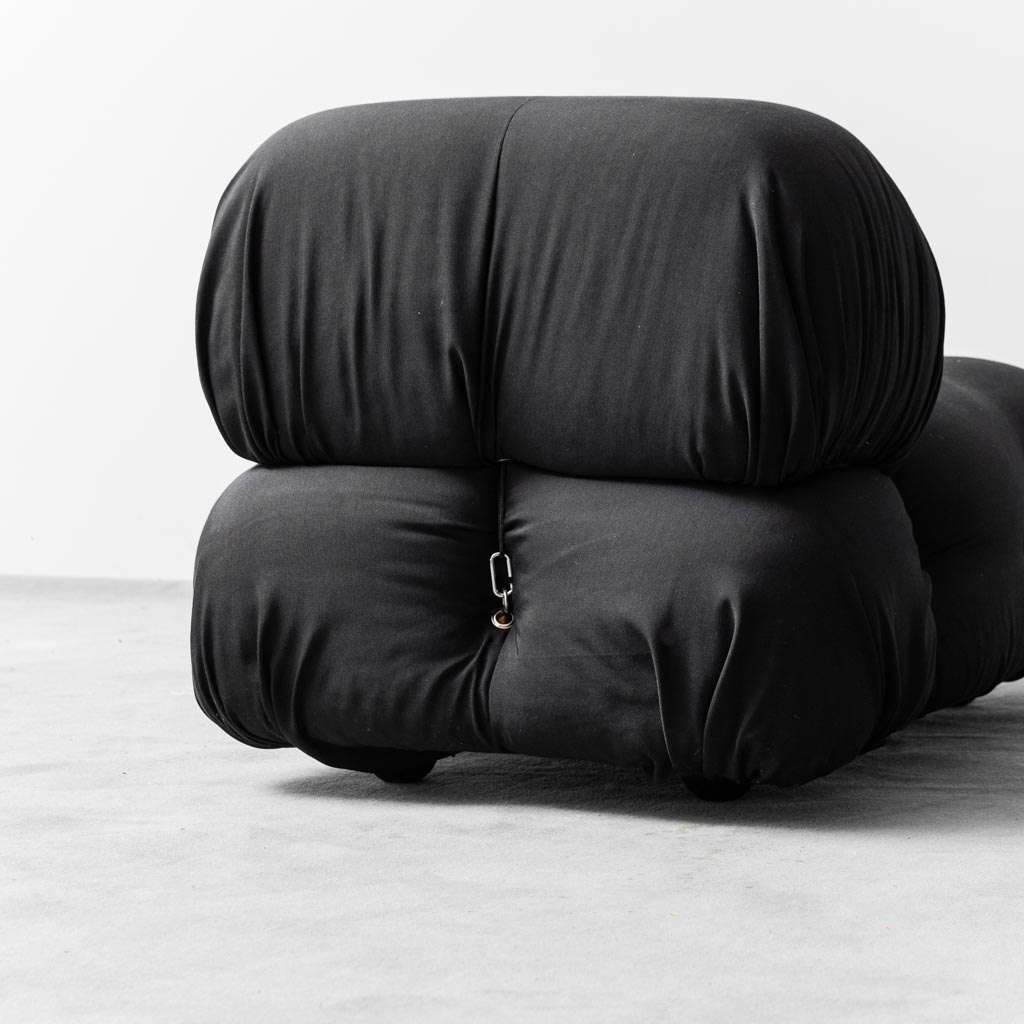 Black Fabric Armchair Chameleonda M. Bellini B&B 70's Modern Vintage