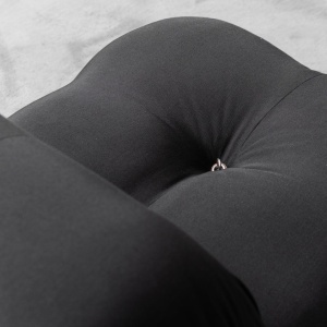 Black Fabric Armchair Chameleonda M. Bellini B&B 70's Modern Vintage