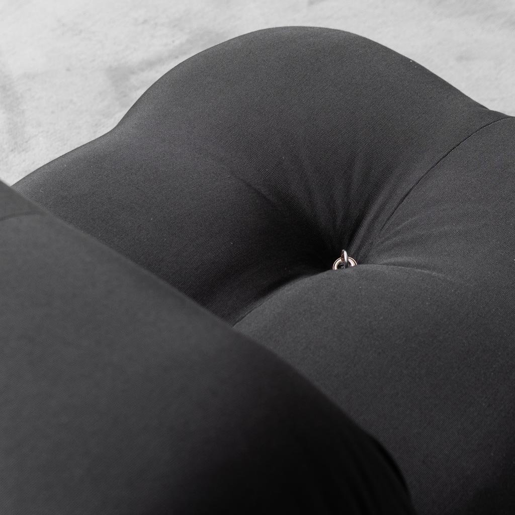 Black Fabric Armchair Chameleonda M. Bellini B&B 70's Modern Vintage