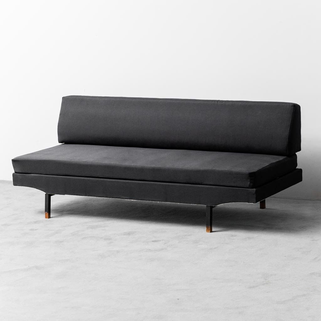 Vintage 3 Seater Sofa Dormeuse Flexform Zanuso Modern 1950s