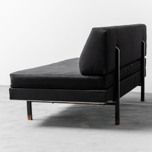 Vintage 3 Seater Sofa Dormeuse Flexform Zanuso Modern 1950s