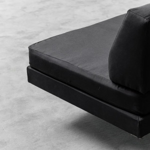 Vintage 3 Seater Sofa Dormeuse Flexform Zanuso Modern 1950s