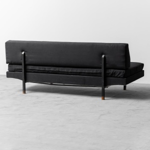 Vintage 3 Seater Sofa Dormeuse Flexform Zanuso Modern 1950s