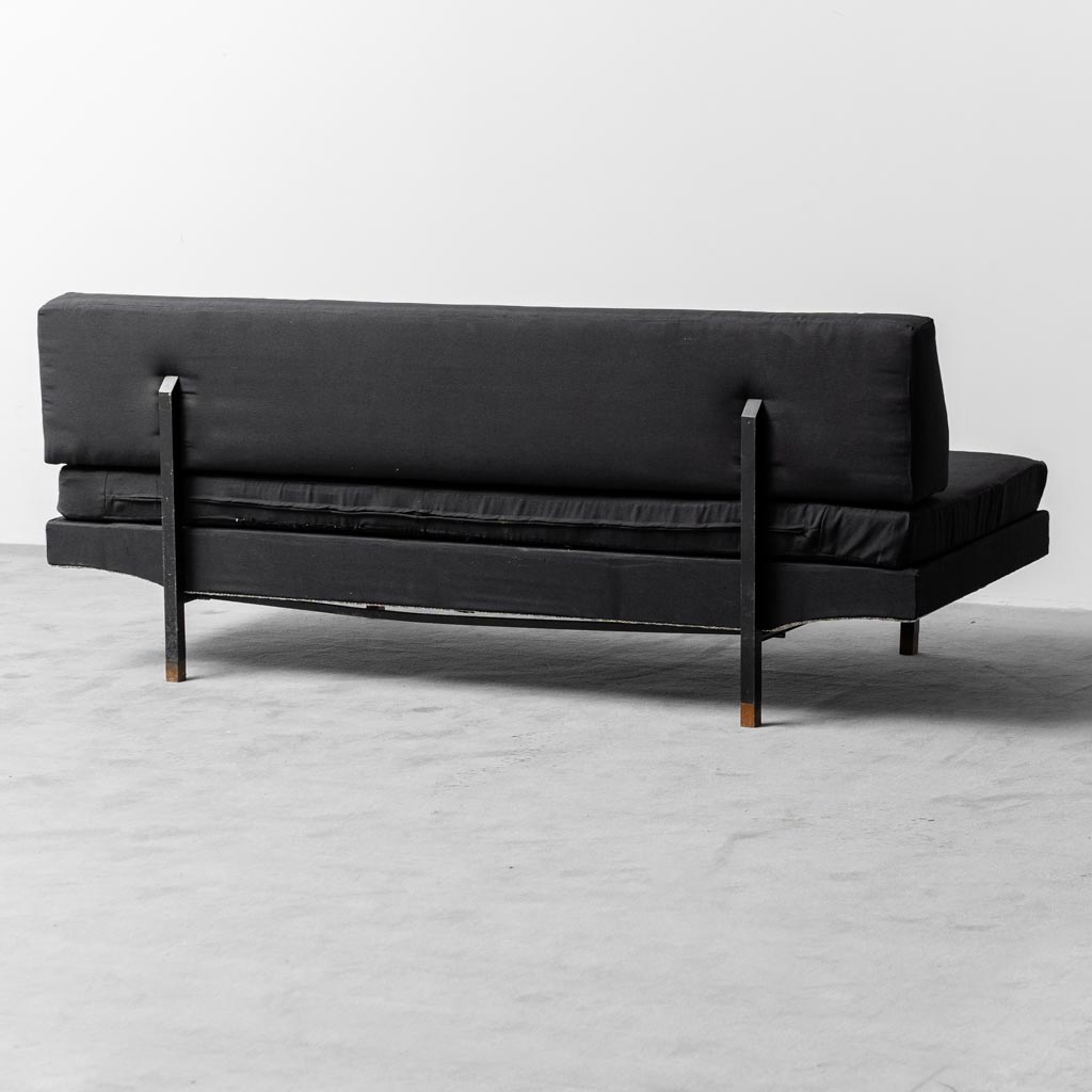 Vintage 3 Seater Sofa Dormeuse Flexform Zanuso Modern 1950s