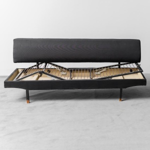Vintage 3 Seater Sofa Dormeuse Flexform Zanuso Modern 1950s