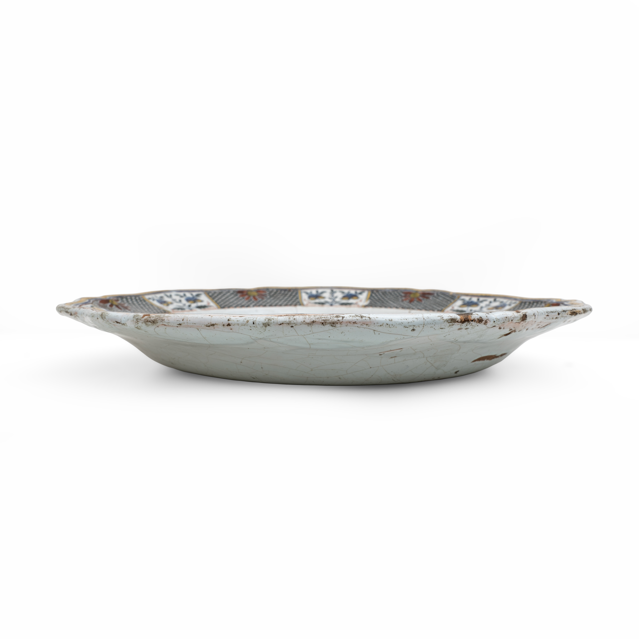 Big Dish. France, Rouen, Manufactory of Jean-Baptiste Guillibaud, around 1730
