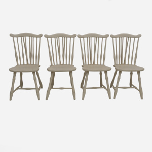 Four Mid-Century Modern Italian Lacquer Dining chairs by Pizzetti Roma, 1960s