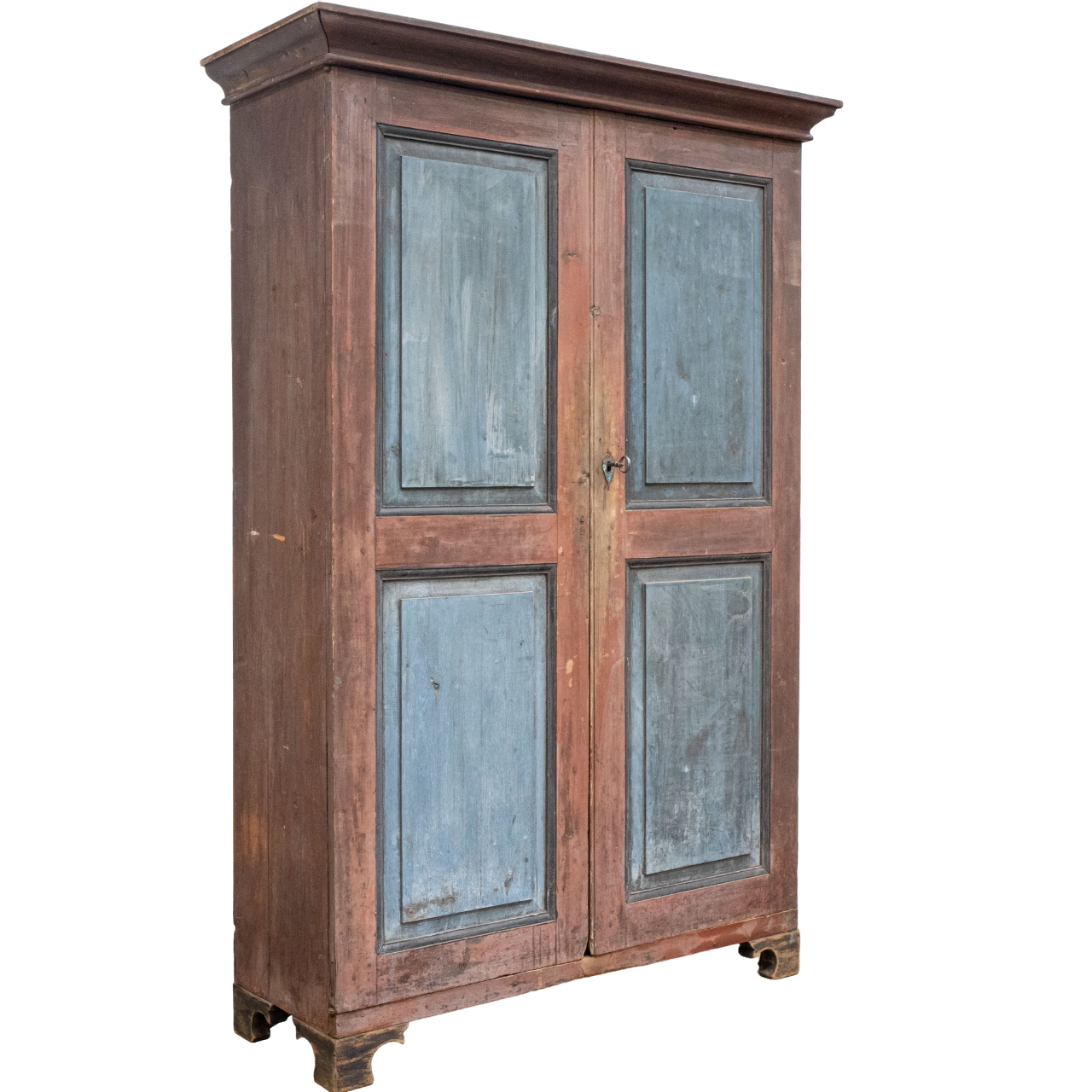 Tall Painted Two Door Cupboard