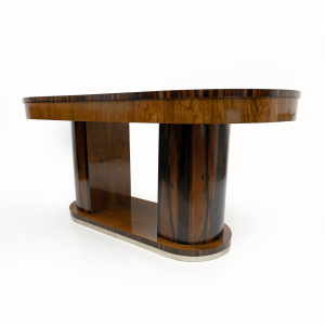 Art Deco Italian Walnut Dining Table, 1940
