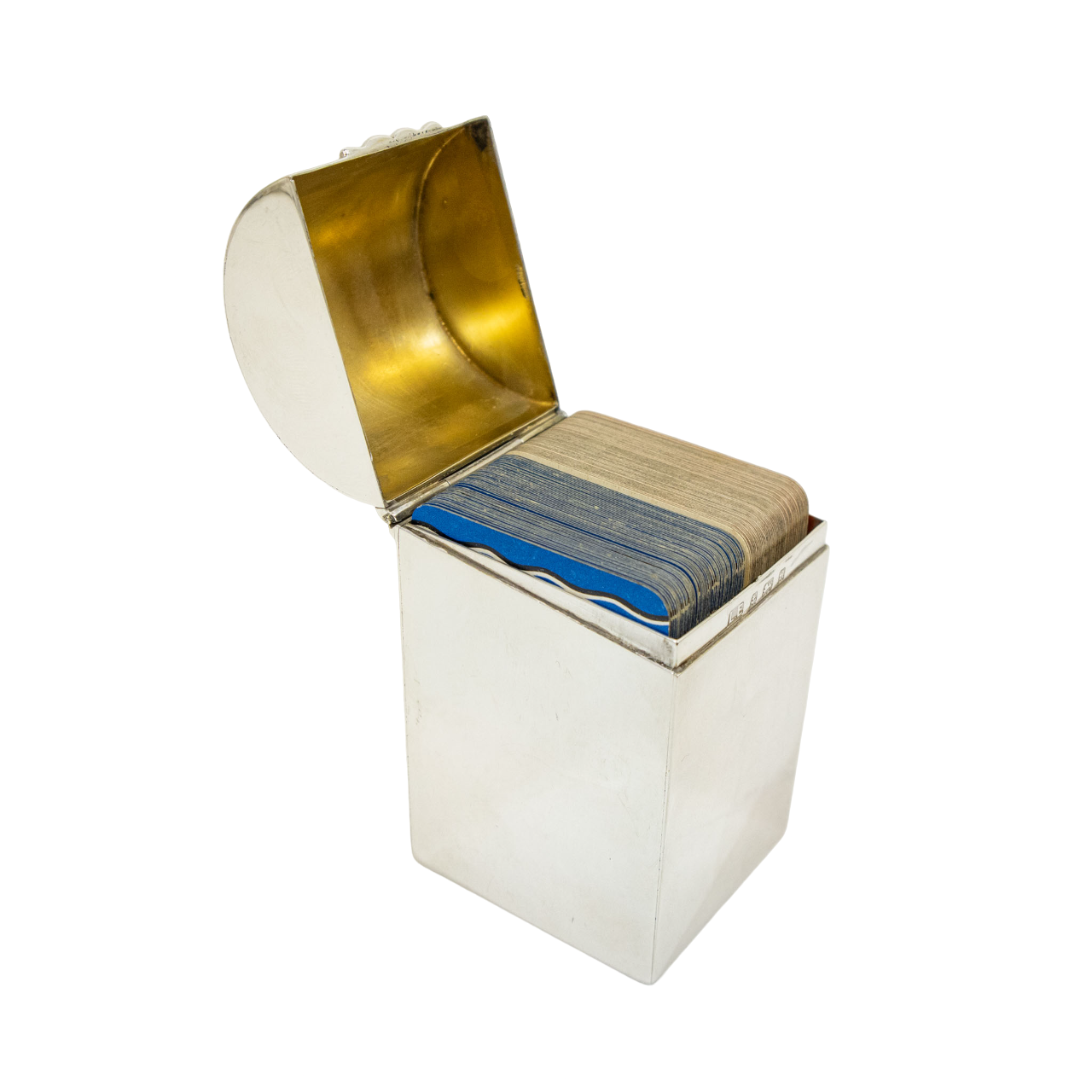 Victorian Silver Playing Card Holder