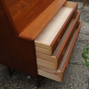 Vintage Danish Teak Bureau By Arne Hovmand Olsen For Mogens Kold, 1960s