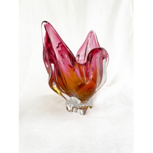 Absolutely stunning large sommerso art glass centrepiece/bowl by Josef Hospodka - Chribska. circa 1960