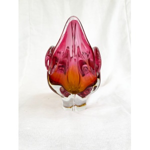 Absolutely stunning large sommerso art glass centrepiece/bowl by Josef Hospodka - Chribska. circa 1960