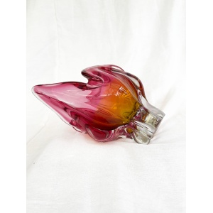 Absolutely stunning large sommerso art glass centrepiece/bowl by Josef Hospodka - Chribska. circa 1960