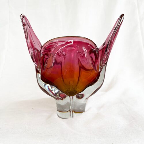 Absolutely stunning large sommerso art glass centrepiece/bowl by Josef Hospodka - Chribska. circa 1960