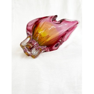 Absolutely stunning large sommerso art glass centrepiece/bowl by Josef Hospodka - Chribska. circa 1960